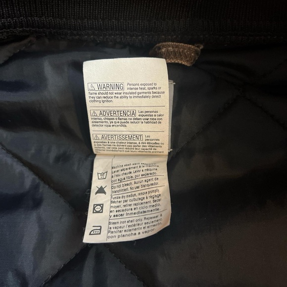 VTG Carhartt Vest XL Men's USA Union Brown Full Zip Quilt Lined Canvas V02 CHT - Picture 5 of 5